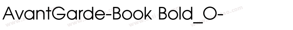 AvantGarde-Book Bold_0字体转换